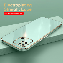 Plating Texture Case for Xiaomi Redmi 10C cover cases for Redmi 10C Redmi 10 C C10 Shockproof Phone Case