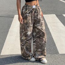 Pantalons larges taille haute pour femmes, nouveaux pantalons amples et décontractés pour filles