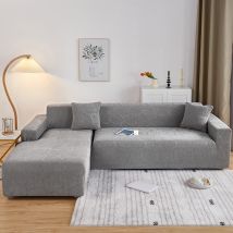 Housse de canapé épaisse, tricotée, entièrement élastique, universelle, complète, pour chaise longue