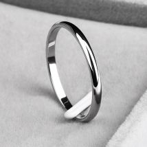 Fashion KNOCK Titanium Steel Rose Gold Anti-allergy Smooth Simple Wedding Couples Rings Bijouterie for Man or Woman Gift