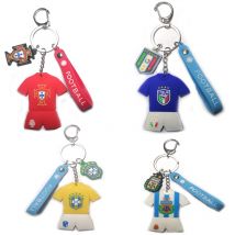 Paris Messi Atletico Madrid espagnol Lewand Haaland pendentif PVC porte-clés bijoux fans cadeaux