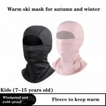 Winter Outdoor Windproof Warm Children's Training Face Protection Head Cover with Cold and Velvet Ski Mask