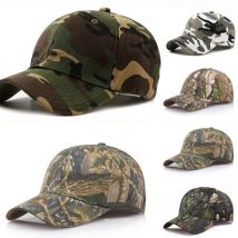 Men Camouflage Military Adjustable Hat Camo Fishing Army Baseball Cap UV Protection Outdoor Camping Hunting Jogging