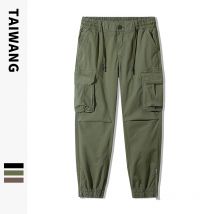 Vêtements pour hommes Pantalons décontractés pour hommes Vêtements pour hommes d'automne et d'hiver Prêt à porter Teints Multi-poches Pantalons amples pour hommes