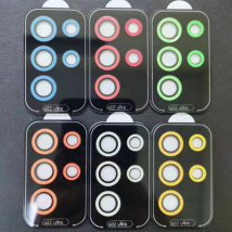 Pour Samsung Galaxy S22 Ultra lumineux caméra lentille protecteur en alliage d'aluminium métal verre trempé lentille film s22ultra acces
