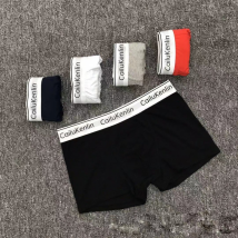 Vêtements pour hommes Sous-vêtements pour hommes à la mode Boxers pour hommes en coton Sous-vêtements pour hommes Caleçons pour hommes à bordure blanche