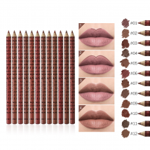 GLAZZI12 fine lipliner eyeliner pencil set matte durable easy color makeup cosmetics