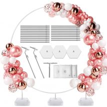 Ensemble de support d'arche de guirlande de ballons de jardin à domicile avec base accessoires de mise en page d'arrière-plan d'arche de mariage de fête d'anniversaire