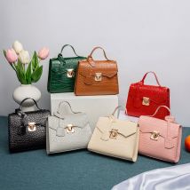 Sac à main Kelly motif crocodile sac à main simple sac à main mode vintage coréenne petit sac carré
