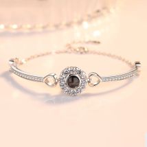 Sunflower Projection Bracelet Light Luxury Women Color Photo Custom Graduation Gift