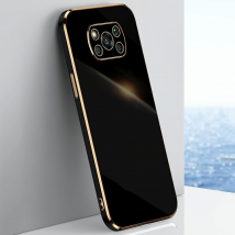 Coque de téléphone en silicone souple plaqué de luxe pour Xiaomi Poco X3 Pro GT NFC F3 M4 M3 Pro étui pour Xiao mi