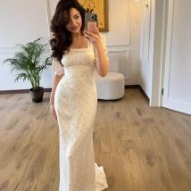 Elegant Satin Wrap Dress - Floral Print Ruffle Trim Dress (Feminine & Romantic Design Perfect For Date Night & Special Occasions)​