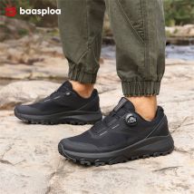 Baasploa Hiking Shoes Men Outdoor Climbing Non-Slip Wear Resistant Mesh Sneaker Male Casual Breathable Comfortable Walking Shoes