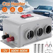 Chauffage de voiture 12 V/24 V 800 W, ventilateur de chauffage, sèche-glace électrique, désembueur, dégivreur pour camping-cars et camions N4n4