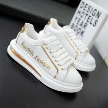 Couple white shoes men 2023 new men's shoes trendy shoes sneakers black shoes casual leather shoes white soft bottom air cushion shoes