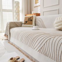 Housse de canapé universelle en chenille pour toutes les saisons, housse de canapé tout compris, housse de coussin de canapé, housse anti-poussière