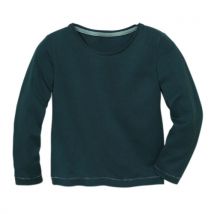 Langarmshirt, smaragd 86/92