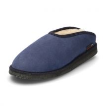 Lammfell-Pantoffel, blau 37