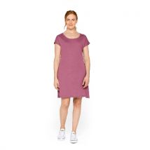 Kleid aus reiner Bio-Baumwolle, heiderot 40/42
