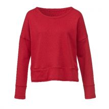 Sweatshirt aus reiner Bio-Baumwolle, weinlaub 40/42