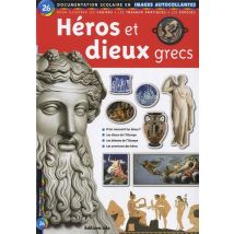 Héros et Dieux Grecs : Documentation scolaire en images autocollantes - Dès 7 ans