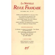 La n.r.f. 477 (octobre 1992) (Gallimard)