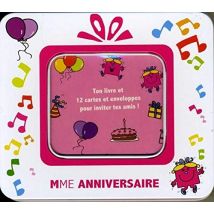 Boîte madame anniversaire: Ton livre et 12 cartes et enveloppes pour inviter tes amis !