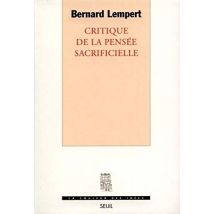 Critique De La Pensee Sacrificielle (Coul.Idees)
