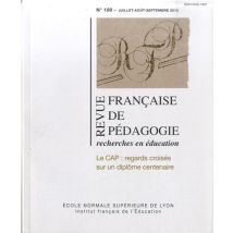 Revue Française de Pedagogie, N 180/2012. le Cap : Regards Croisés Su R un Diplome Centenaire