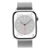 Apple Watch Series 8 GPS + Cellular 45mm acciaio inossidable argento milanese argento - Ricondizionato - ottimo - Grade A
