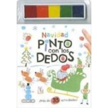 Navidad Pinto Con Los Dedos