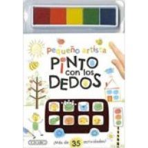Pequeño Artista Pinto Con Los Dedos