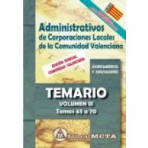 Administrativos De Corporaciones Locales De La Comunidad Valenciana Vo
