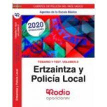 Agentes De La Escala Basica Ertzaintza Y Policia Local: Temario Y Test