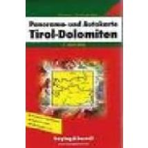 Tirol Y Dolomitas Mapa Panoramico. Escala: 1:450.000