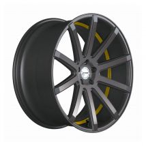 CORSPEED DEVILLE Gunmetal/ undercut Color Trim gelb 9.0Jx20 5x114.3 ET40