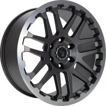 ETABETA COMBAT anthracite matt lip + cap polished 8.0Jx18 6x139 ET45