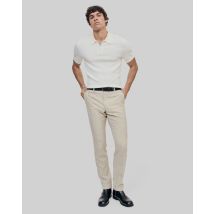 Beige Slim Fit Wool Suit Pants - Wedding Guest Outfit - The Kooples
