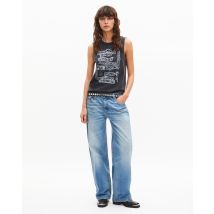 Tank Top With Faded Black Screen Print - The Kooples