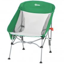 Outsunny Campingstuhl Ultraleicht  Kompakter Faltstuhl mit Tragetasche, für Outdoor Zelten Wandern, Grün+Silber, max 150kg  Aosom.de