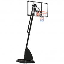SPORTNOW Höhenverstellbarer Basketballständer 293-350 cm  Rollbarer Basketball-Backboard Ständer aus Stahl  Aosom.de