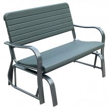 Outsunny Schaukelbank für den Garten  Metall Gartenbank Gartenschaukel, 2-Sitzer, ideal für Garten & Park  Aosom