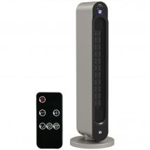 HOMCOM Chauffage soufflant chauffage d'appoint oscillant 1100/2200 W - mini radiateur céramique PTC - télécommande incluse