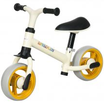AIYAPLAY Vélo d'équilibre pour bébé siège réglable roues EVA jouet enfant pour bébé 18-48 mois pour garçons et filles orange