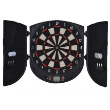 HOMCOM Elektronische Dartscheibe mit Tür, Soundeffekte & automatische Wertung, 26 Spiele, 185 Trefferoptionen, für bis zu 8 Spieler   Aosom.de