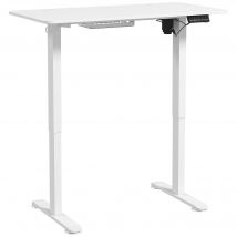 Vinsetto Bureau Debout Réglable en Hauteur 120x60x72-116cm, Blanc