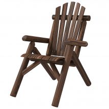 Outsunny Chaise de jardin, Chaise longue d'extérieur, jusqu'à 113 kg, résistant aux intempéries, Anthracite