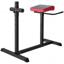 SPORTNOW Entraîneur abdominal et dorsal, Active les muscles, 6 positions de rouleaux pour les jambes, Poignées latérales, Cadre en acier