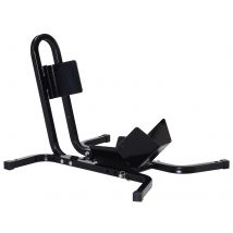 HOMCOM Motorradheber Werkstatthalter Radständer Motorrad Radhalter - Radklemme 17 bis 21 Zoll Epoxidbeschichtetes Metall Schwarz   Aosom
