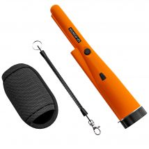 Outsunny Metalldetektor für Erwachsene, Tragbar Ortungsgerät mit LED Indicator, Spule, Wasserdichter Metall Pin Pointer, professionell Schnurlos Metallsuchgerät, Metallpointer für Hunt, Relikte Orange   Aosom